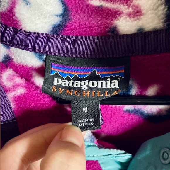 Rare Patagonia Synchilla Fleece Pullover | Women’s Medium | Magenta Mushroom - Picture 3 of 4